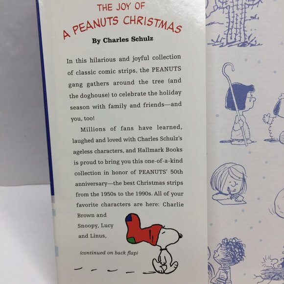 The Joy Of A Peanuts Christmas Book 50 Years Holiday Comics Charlie Brown Snoopy - Picture 10 of 14